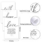 Faith Hope Love Bible Verses Canvas Wall Art