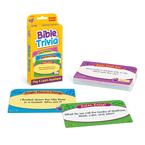 Bible Trivia Flash Cards for Religious Education