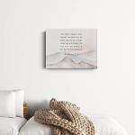 Deuteronomy 31:8 Bible Verse Canvas Print, Christian Decor