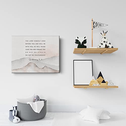 Deuteronomy 31:8 Bible Verse Canvas Print, Christian Decor