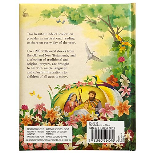 365 Bible Stories and Prayers Padded Treasury Gift
