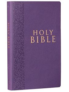 KJV Holy Bible, Faux Leather Softcover, Purple