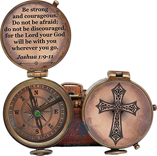 Personalized Engraved Compass for Baptism and Confirmation Gift