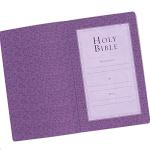 KJV Holy Bible, Faux Leather Softcover, Purple