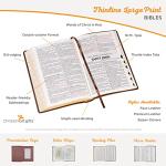KJV Holy Bible, Large Print Faux Leather Red Letter