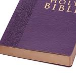 KJV Holy Bible, Faux Leather Softcover, Purple