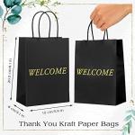 100 Pcs Kraft Welcome Gift Bags for Events
