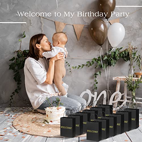 100 Pcs Kraft Welcome Gift Bags for Events