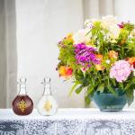 Needzo IHS Glass Cruet Set, Catholic Church Supplies