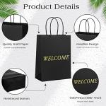 100 Pcs Kraft Welcome Gift Bags for Events