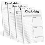 Religious Sermon Note Pads Bundle for Church Notes