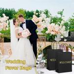 100 Pcs Kraft Welcome Gift Bags for Events
