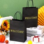 100 Pcs Kraft Welcome Gift Bags for Events