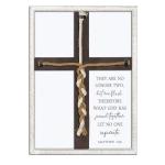 Matthew 19:6 Unity Cross Braid Wedding Sign Wood Frame