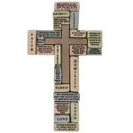 Family-themed Resin Wall Cross: Perfect Christian Gift