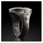 Men's Jesus Head Ring Religious Signet Amulet Baptism Hip Hop Biker Jewelry