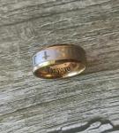 Stainless Steel Jesus Cross Ring - Size 6-14