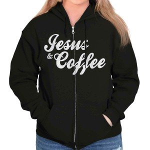 Funny Jesus Christ Coffee Women's Zip Hoodie