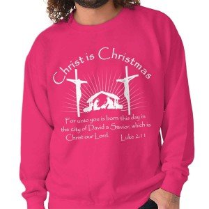 Christmas Jesus Christ Holiday Long Sleeve Sweatshirt