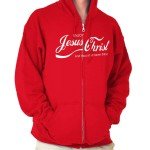 Enjoy Jesus Christ Never Thirst Zip-Up Hoodie