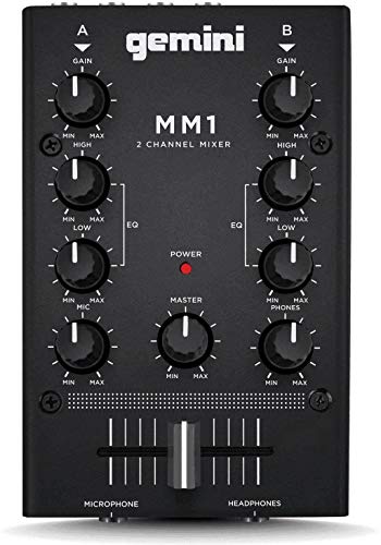 Gemini MM1 Professional 2-Channel DJ Mixer