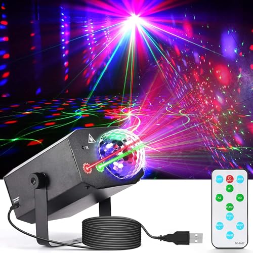 Sound Activated Disco Ball Lights with Remote Control