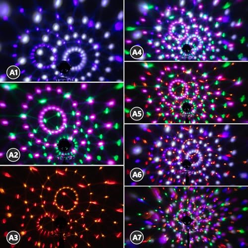 Litake Sound Activated DJ Disco Lights 2 Pack