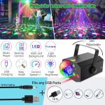 Sound Activated Disco Ball Lights with Remote Control