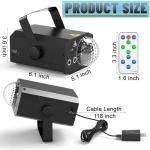 Sound Activated Disco Ball Lights with Remote Control