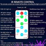 Sound Activated Disco Ball Lights with Remote Control