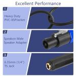 CERRXIAN Speakon to 1/4" Mono Speaker Cable