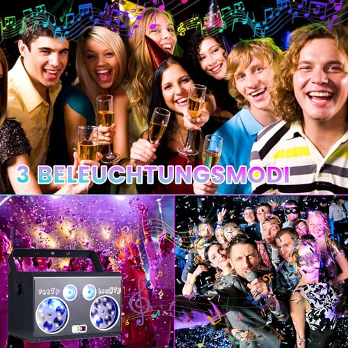 Sound-Activated DJ Disco Lights with Remote Control