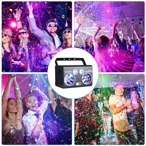 Sound-Activated DJ Disco Lights with Remote Control