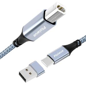 1M USB A & C to USB-B Cable Adapter