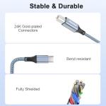 1M USB A & C to USB-B Cable Adapter