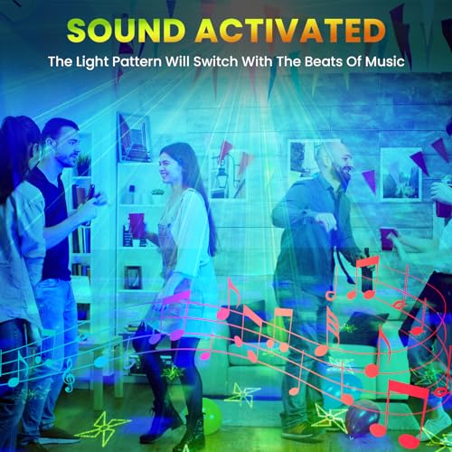 Sound Activated RGB DJ Stage Party Lights