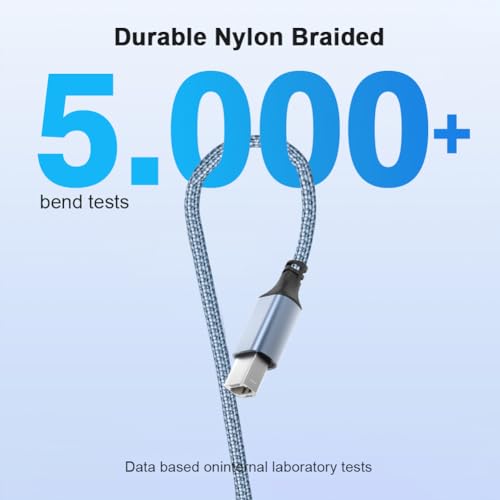 1M USB A & C to USB-B Cable Adapter