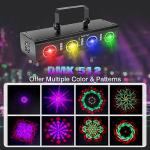 RGBW Sound Activated DJ Disco Light Projector