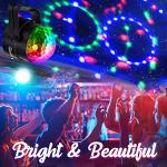 Ecoastal DJ Disco Ball Strobe Lights - 2 Pack