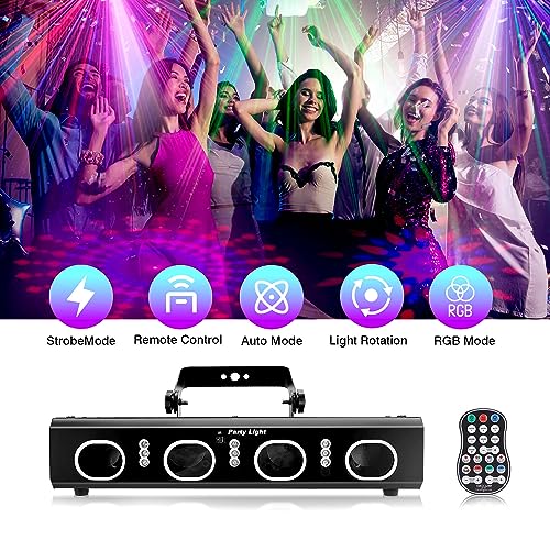 RGBW Sound Activated DJ Disco Light Projector