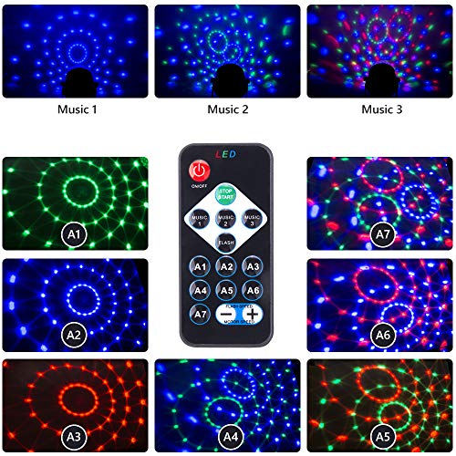 Ecoastal DJ Disco Ball Strobe Lights - 2 Pack