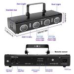 RGBW Sound Activated DJ Disco Light Projector