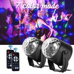 Ecoastal DJ Disco Ball Strobe Lights - 2 Pack