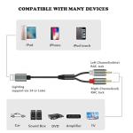 Stereo RCA Y Splitter Cable for DJ Equipment