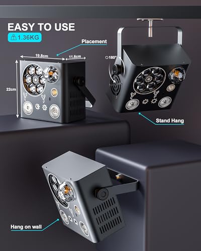 5 in 1 LED DJ Stage Light with Magic Ball
