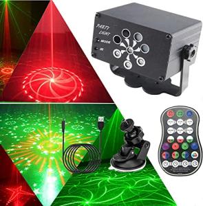 USB DJ Disco Lights with Sound Activation & Remote