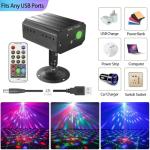 Sound Activated DJ Disco Lights with Remote Control