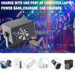 USB DJ Disco Lights with Sound Activation & Remote