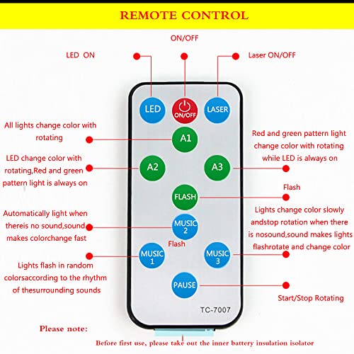 Sound Activated Disco Strobe Lights with Remote Control
