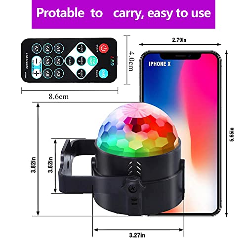 4-Pack Remote Control Sound Activated Party Lights